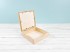 Wooden box 21x21x6.5 cm. with glass lid Ref. PC4BV