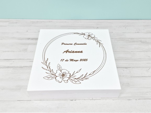 Caja estuche de madera para Álbum 3 acabados Ref.PCA33