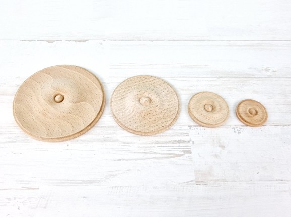 Plain wooden ceiling light, various sizes Ref.2354