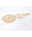 Aplique plafón de madera liso varias medidas Ref.2354