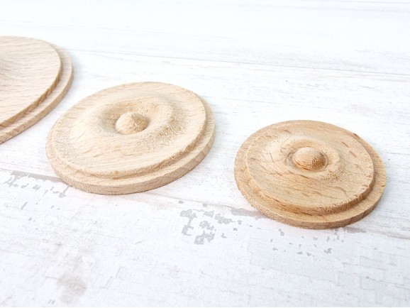 Plain wooden ceiling light, various sizes Ref.2354