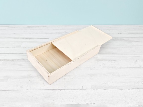 Wooden photo box 20x15 with divider and frame Ref.P1454MS2