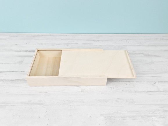 Caja de madera para fotos 20x15 c/división y marco Ref.P1454MS2