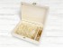 Wooden box 27x19x6 cm. with hinge, clasp and partition Ref.P1454C6F