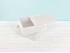 White wooden box 22x17x8 with sliding lid Ref.PF1318B