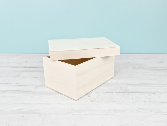 Caja de madera 23,5x17x11,5 cm. c/tapa Ref.P00CF1AS