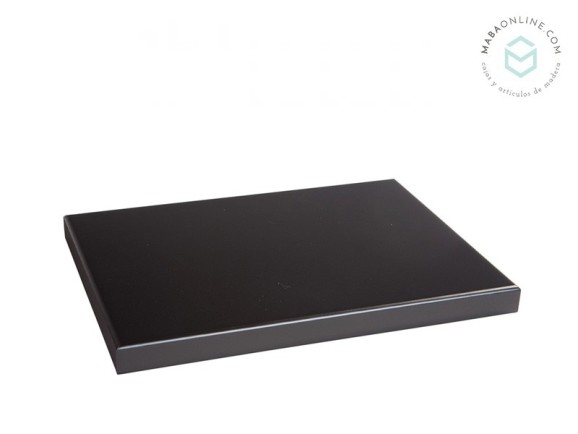Black rectangular wooden base, 29x21.5x2 cm. Ref. MS20155