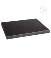 Black rectangular wooden base, 23x16x2 cm. Ref. MS20153