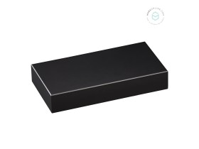Black rectangular wooden base, 14x8x3 cm. Ref. MD10102