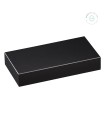 Peana de madera Rectangular Negra 14x8x3 cm. Ref.MD10102