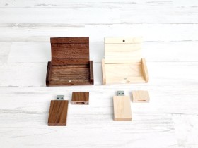 Pack PenDrive Clásico + Caja de madera Ref.PackS261