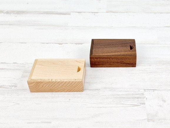 Pack PenDrive Madera y Cristal + Caja de madera Ref.PackS262