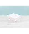 White pine wood box 29x24x7 cm. with sliding lid Ref.PF2025B