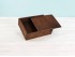 Aged pine wood box 23.5x18.5x7 cm. with sliding lid Ref.PF1520T