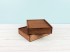Caja de madera pino Envejecida 29x24x7 cm. c/tapa corredera Ref.PF2025T