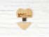 Wooden Heart PenDrive with magnet Ref.USBCH6