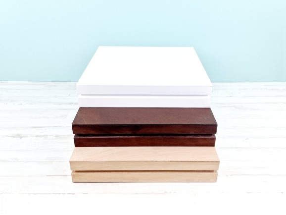 Wooden box for album with lid, 3 finishes Ref.PCAT33