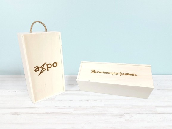 Box 2 Wine Bottles Sliding Lid Ref.2botTC