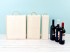 Wooden box for 3 wine bottles with sliding lid Ref.3botTC
