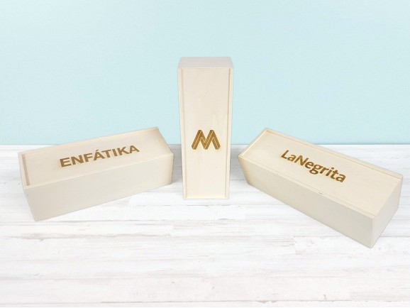 Caja madera 1 Botella Magnum Ref.PC6A