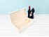 Wooden box 2 Bottles of wine Hinge and Clasp Ref.2botBB