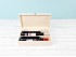 Wooden box 2 Bottles of wine Hinge and Clasp Ref.2botBB