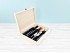 Caja madera 3 Botellas de vino Bisagra y Broche Ref.3botBB