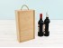 Caja madera 2 Botellas de vino Tapa Corredera Ref.2BotTCOK