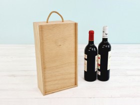 Box 2 Wine Bottles Sliding Lid Ref.2BotTCOK