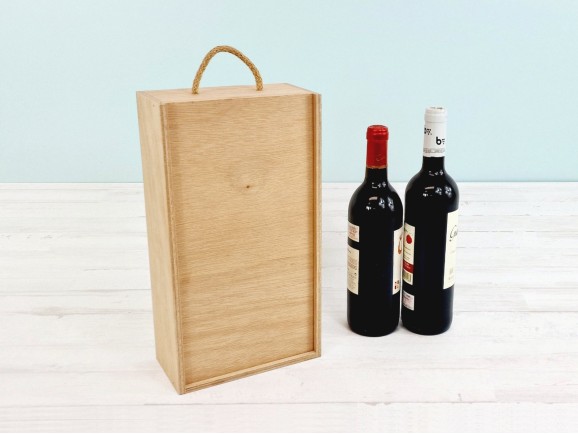 Box 2 Wine Bottles Sliding Lid Ref.2BotTCOK