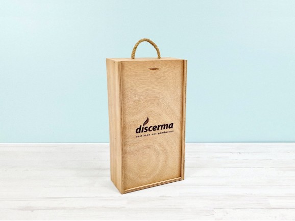 Box 2 Wine Bottles Sliding Lid Ref.2BotTCOK