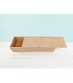 Caja de madera 85x28x16 cm. c/tapa corredera Ref.97OK