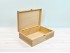 Pine wooden box 34x25x10 cm. with hinge and clasp Ref.DRPZ200