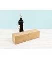 Caja madera 1 Botella vino Bisagra y Broche Ref.1botBBOK