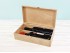 Caja madera 2 Botellas de vino Bisagra y Broche Ref.2botBBOK