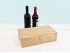 Caja madera 2 Botellas de vino Bisagra y Broche Ref.2botBBOK