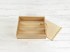 Pine wood box for 3 wine bottles Sliding lid Frame Ref.