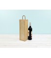 Caja madera pino 1 Botella de cava tapa corredera Ref.DRSW231