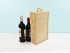 Pine wood box 2 Bottles of cava with sliding lid Ref.DRSW232