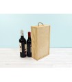 Caja madera pino 2 Botellas de cava tapa corredera Ref.DRSW232