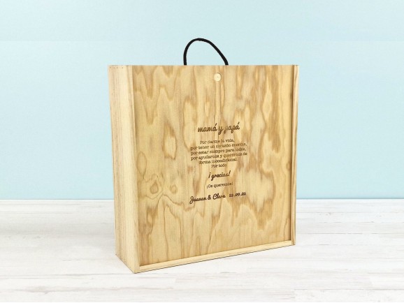 Box 1 Bottle + 2 glasses Sliding Lid Ref.TC8J3