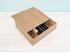 Wooden box for 2 bottles + 2 glasses with sliding lid Ref.PC4G2