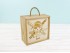 Pine wood box 22x22x12 cm. c / Frame sliding cover Ref. 99