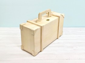 Wooden briefcase 45x24x16 cm. Ref.AW24781
