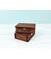 Caja libro de madera envejecida 19x13,5x5,5 cm. Ref.P1320A6T