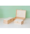 Caja de madera c/bisagra y broche varias medidas Ref.P35C61