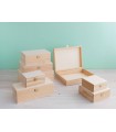Caja de madera c/bisagra y broche varias medidas Ref.BB
