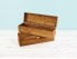 Wooden box 1 Bottle wine Hinge and Brooch honey color Ref.1botBBM