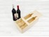 Wooden box for 2 bottles sliding lid silhouette design Ref.2botTCR