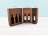 Aged wooden box for bottles Sliding Lid Silhouette Ref.BotTCTR